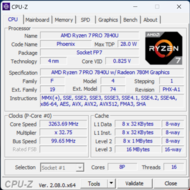 Página principal de CPU-Z