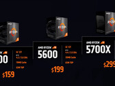 Los Ryzen 5 5500 y Ryzen 5 5600 no habrían logrado superar a sus rivales de Intel. (Fuente de la imagen: AMD)