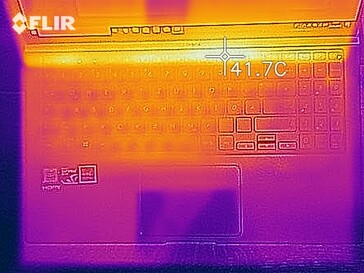 Distribución de calor en reposo (arriba)