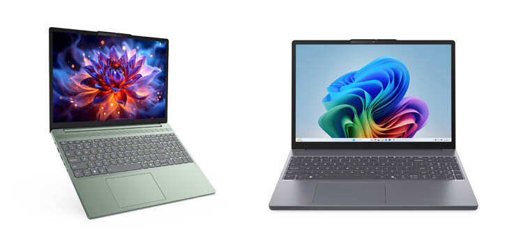 El IdeaPad Slm 3 15IWC11 en sus acabados verde musgo y gris luna.