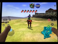 The Legend of Zelda: Ocarina of Time ejecutándose de forma nativa en un iPad. 
