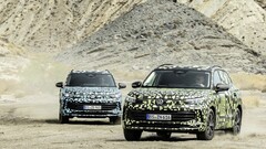 Nuevos prototipos del Tiguan en camuflaje digital. (Fuente: Volkswagen)