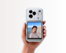 El Vivo X500 con el accesorio Snap Screen y una funda magnética.