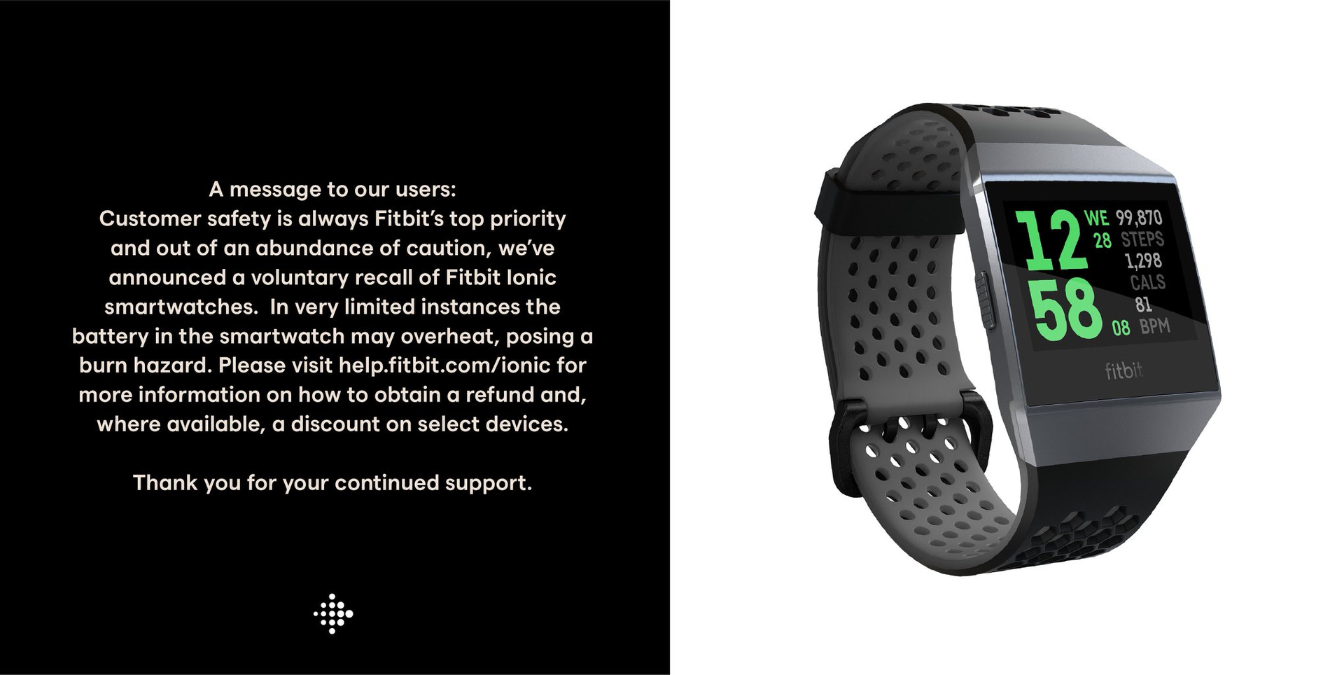El principio Analgésico Apretar Fitbit retira casi 1,7 millones de smartwatches Fitbit Ionic por riesgo de  quemaduras - Notebookcheck.org