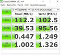 CrystalDiskMark 3 de la HDD