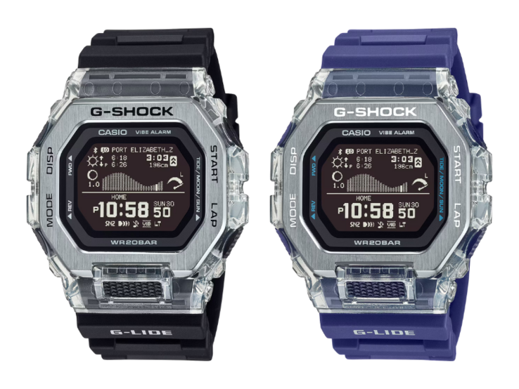 De izquierda a derecha: los relojes Casio GBX100S-1 y GBX100S-2. (Fuente de la imagen: Casio)