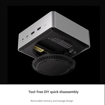 Diseño actualizable del mini PC (Fuente de la imagen: Orico - machine translated)