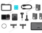 El DJI Osmo Action 5 Pro contará con 3 baterías para sesiones de grabación prolongadas. (Fuente de la imagen: @Quadro_News vía Twitter/X)