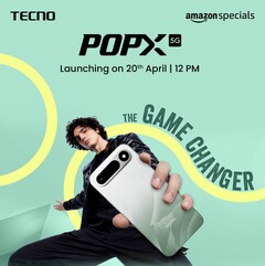 El Tecno Pop X 5G se lanzará en la India el 20 de abril 
