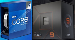 El Intel Core i9-13900K y el AMD Ryzen 9 7950X son la flor y nata de los procesadores actuales. (Fuente de la imagen: Intel (VideoCardz)/AMD - editado)