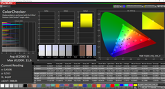 CalMAN: ColorChecker (no calibrado)