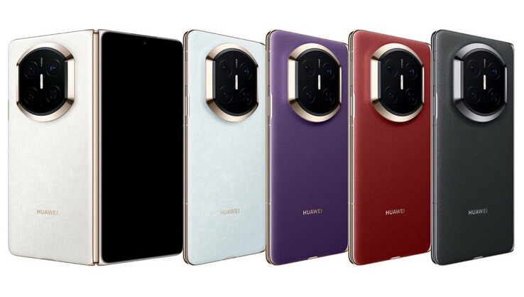 Huawei ofrece el Mate X7 en cinco colores y cinco opciones de memoria. (Fuente de la imagen: Huawei)