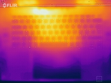 Temperaturas de la superficie durante la prueba de esfuerzo (arriba)