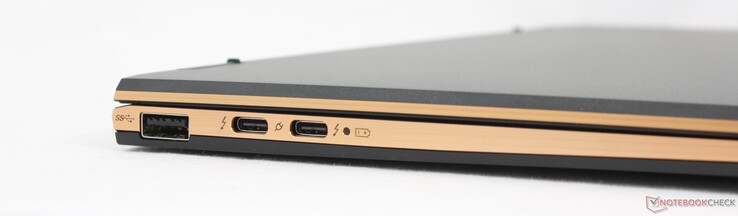 Izquierda: USB-A 3.2 Gen. 1, 2x USB-C Thunderbolt 4 con DisplayPort + Power Delivery