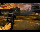 La Witcher 3 funcionando en macOS 26 Tahoe mediante Crossover y Game Porting Toolkit 3.0 en un MacBook Pro M1 Max. (Fuente de la imagen: Blendlogic Tech en YouTube)