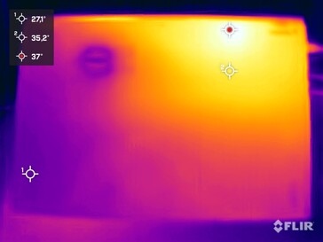 Temperaturas superficiales fondo (ralentí)