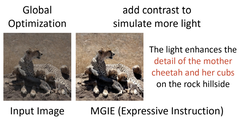 Un ejemplo de entrada y salida de MGIE. (Fuente: arXiv)