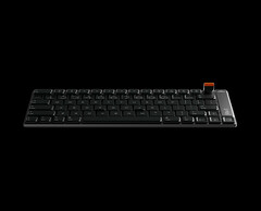 El teclado está mecanizado mediante CNC a partir de un único bloque de aluminio e incluye un dial giratorio magnético desmontable para el control del volumen y de los contenidos multimedia.