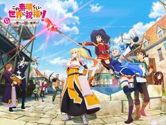 Imagen principal del próximo juego de rol para móvil gratuito «KonoSuba» de Kadokawa.