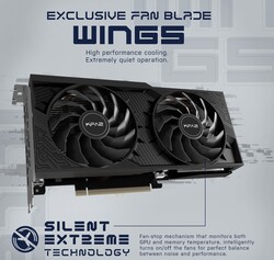 KFA2 GeForce RTX 4060 1-Click OC 2X utiliza dos ventiladores de 92 milímetros (Fuente: KFA2)