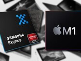 El próximo chip móvil Samsung Exynos con tecnología gráfica de AMD se enfrentará a Apple's M1 Silicon. (Fuente de la imagen: Apple/Time/ArsTechnica - editado)