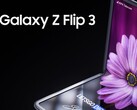 Un render de cómo podría ser el Galaxy Z Flip3, según LetsGoDigital. (Fuente de la imagen: LetsGoDigital)