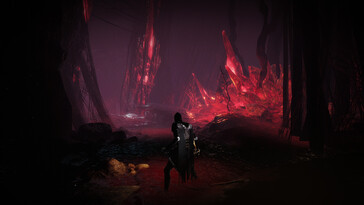 Una imagen que muestra un entorno rojo en Thymesia.