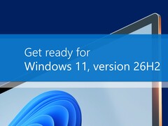 Cartel promocional oficial de Microsoft en el que se anuncia la próxima versión 26H2 de Windows 11.