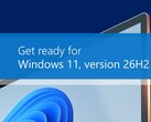 Cartel promocional oficial de Microsoft en el que se anuncia la próxima versión 26H2 de Windows 11.
