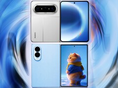 Samsung Galaxy Z Fold 8 Wide renders junto al Huawei Pura X Max.