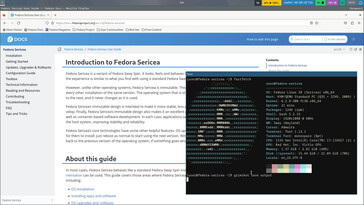 Fedora Sway Atomic utiliza el gestor de ventanas en mosaico Sway (Imagen: Fedora).