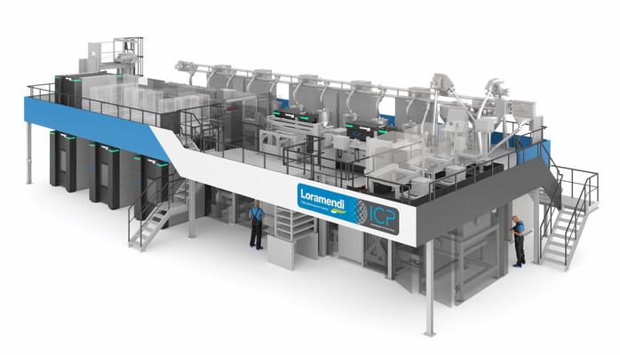 La unidad ICP de Loramendi, que automatiza la impresión y el procesamiento posterior de las piezas (Fuente de la imagen: Loramendi)
