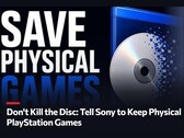 Una imagen promocional de la petición «Don't Kill The Disc» en favor de los juegos físicos de PlayStation