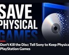 Una imagen promocional de la petición «Don't Kill The Disc» en favor de los juegos físicos de PlayStation