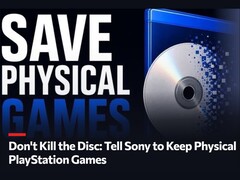 Una imagen promocional de la petición «Don't Kill The Disc» en favor de los juegos físicos de PlayStation