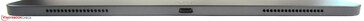 Abajo: Altavoces, puerto USB-C