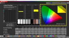 Calman ColorChecker (Perfil: P3, Espacio de color de destino: P3)