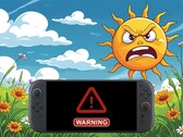 Nintendo Switch 2 mostrada en un clima caluroso al aire libre (Fuente de la imagen: Nintendo of America con ediciones)
