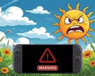 Nintendo Switch 2 mostrada en un clima caluroso al aire libre (Fuente de la imagen: Nintendo of America con ediciones)