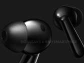 Los OnePlus Nord Buds 3 reciben un nuevo diseño. (Imagen: @OnLeaks / MySmartPrice)