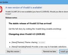 Vivaldi 5.0 ya está disponible (Fuente: Propia)