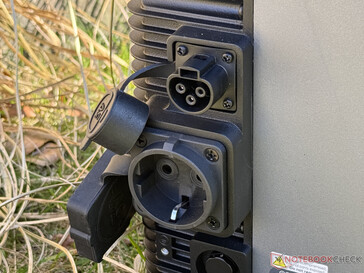 Salida de CA + toma sin conexión a la red