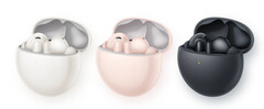 Disponibles en rosa, blanco y negro, los FreeBuds 7i ofrecen hasta 35 horas de reproducción de música. (Fuente de la imagen: Huawei)