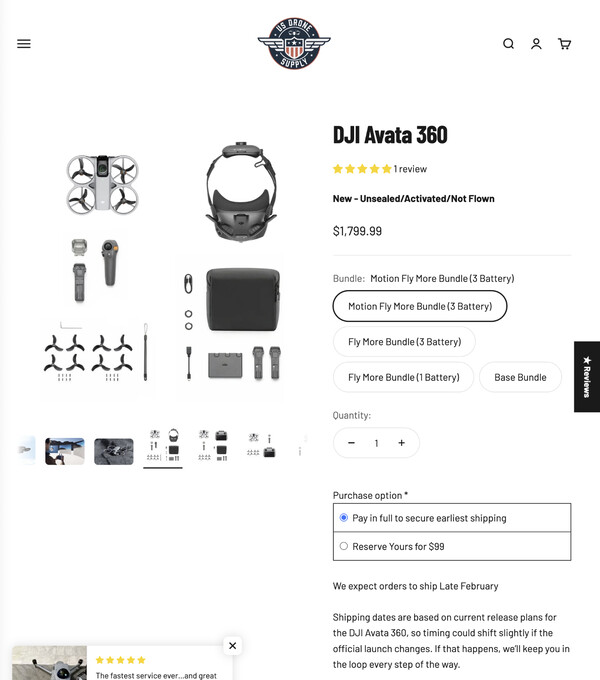 (Fuente de la imagen: US Drone Supply)