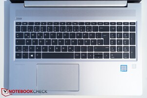 Una mirada al teclado del ProBook 450 G6....