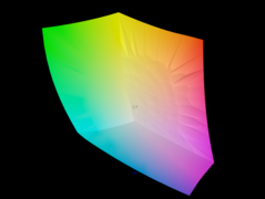 El espacio de color sRGB se cubre al 100