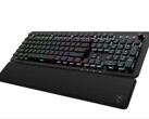 Teclado mecánico para videojuegos Turtle Beach Vulcan II XP Air con su reposamuñecas blando desmontable.