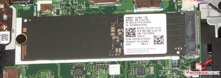 Un vistazo al Samsung PM991 en el Acer Swift 3 SF314-32.
