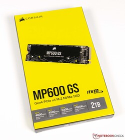 Corsair MP600 GS 2TB, proporcionado por Corsair Alemania