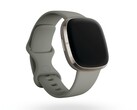 El Fitbit Sense está disponible en color plata con una correa de reloj en color gris salvia. (Fuente de la imagen: Fitbit)